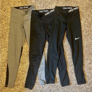 Women’s XS Nike leggings. 3 pair $15